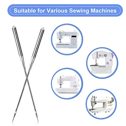 100PCS Sewing Machine Needles, Universal Sewing Machine Needle for Singer, Brother, Janome, Varmax, Needles for Sewing Machine with Sizes HAX1 65/9, 75/11, 90/14, 100/16, 110/18