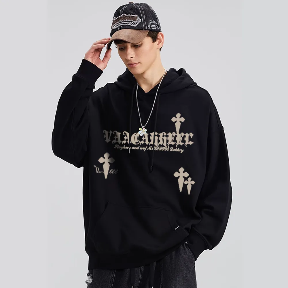 American High Street Cross Graphic Hoodies