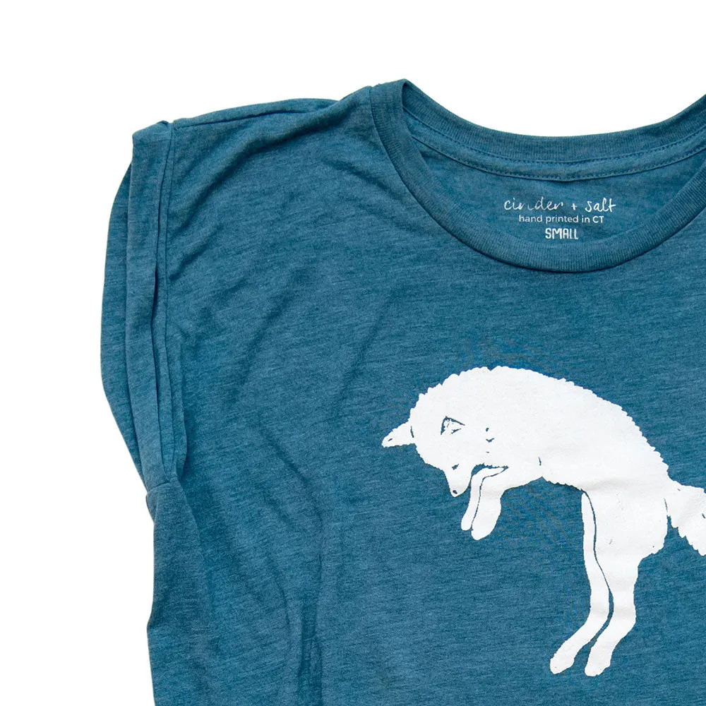 Arctic Fox Rolled Sleeve Muscle Tee