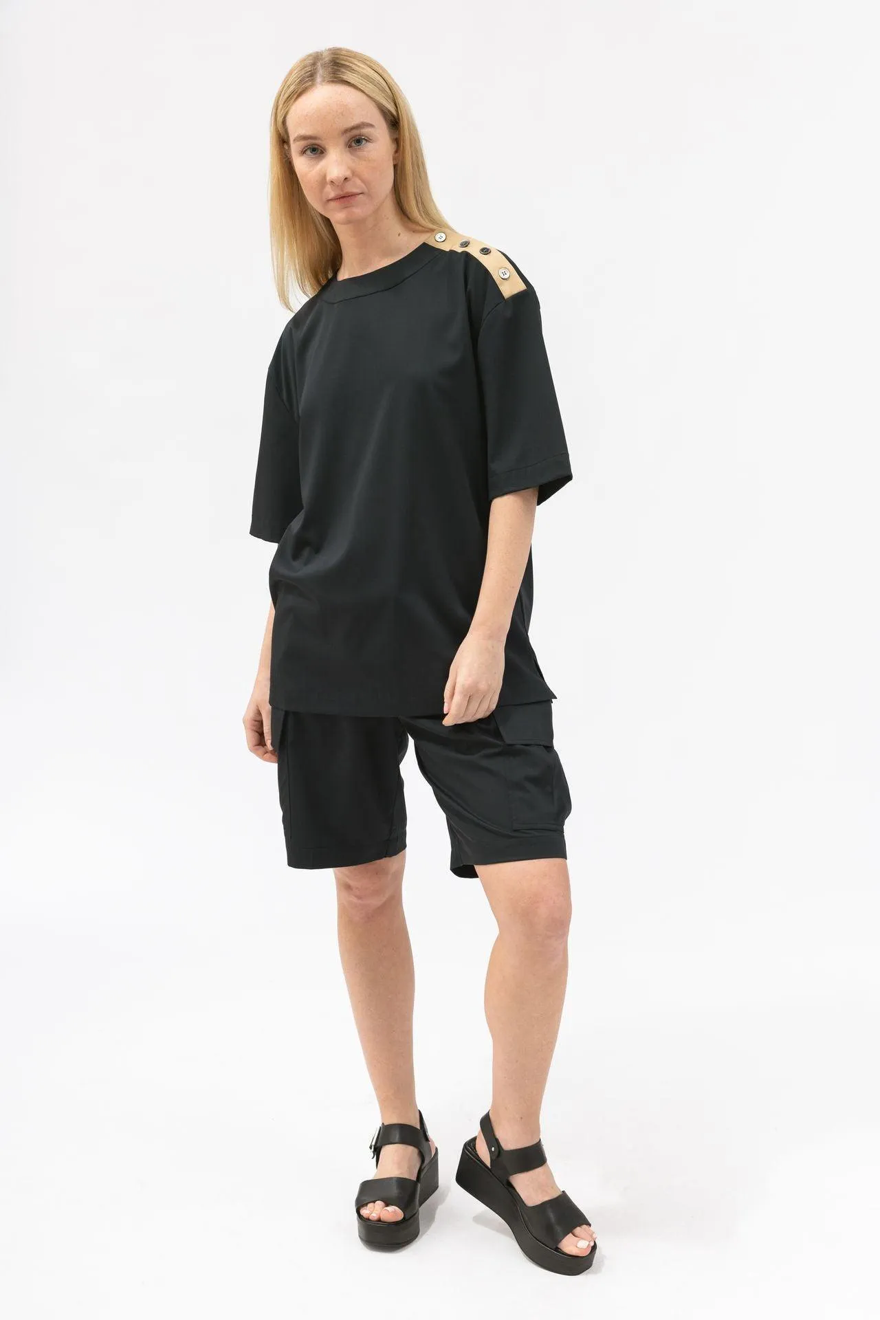 Bamboo Relaxed Fit Cargo Shorts