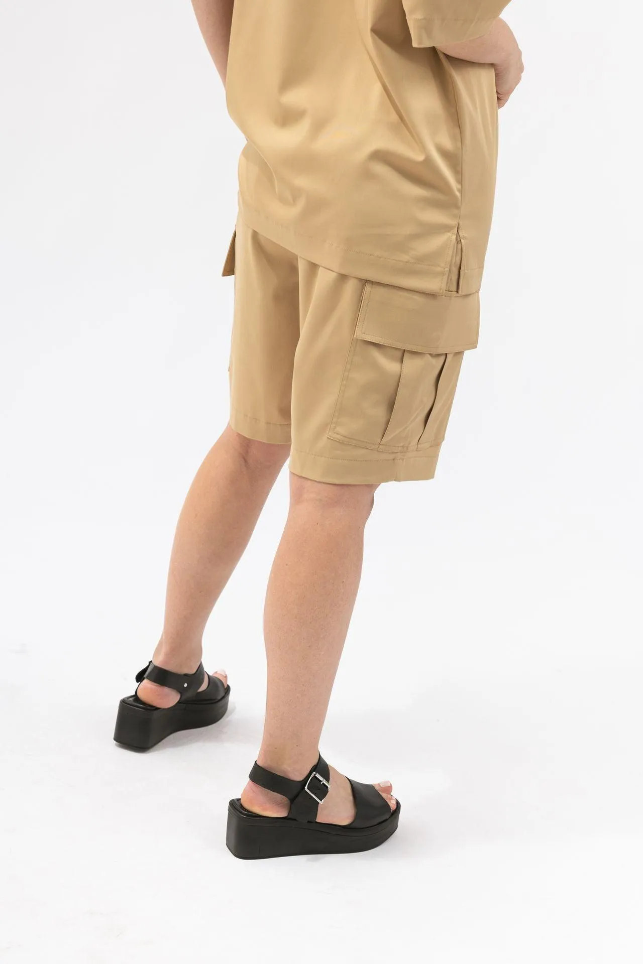 Bamboo Relaxed Fit Cargo Shorts