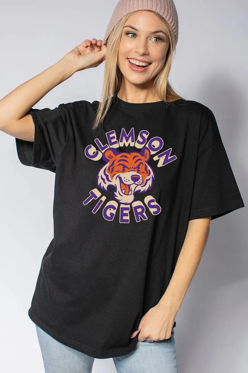 Black Clemson Tiger Gameday Graphic Tees