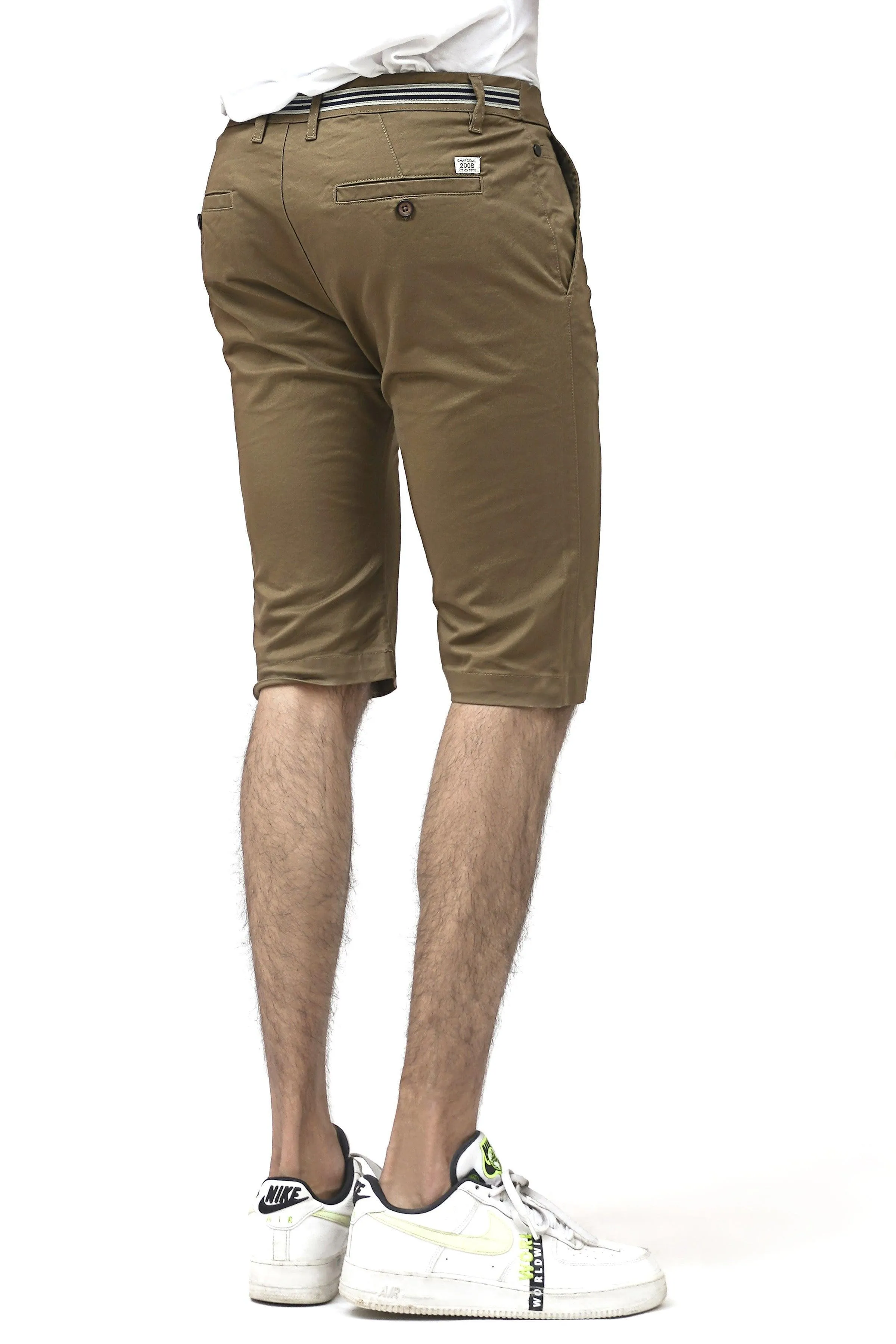 CHINO DARK KHAKI SHORTS