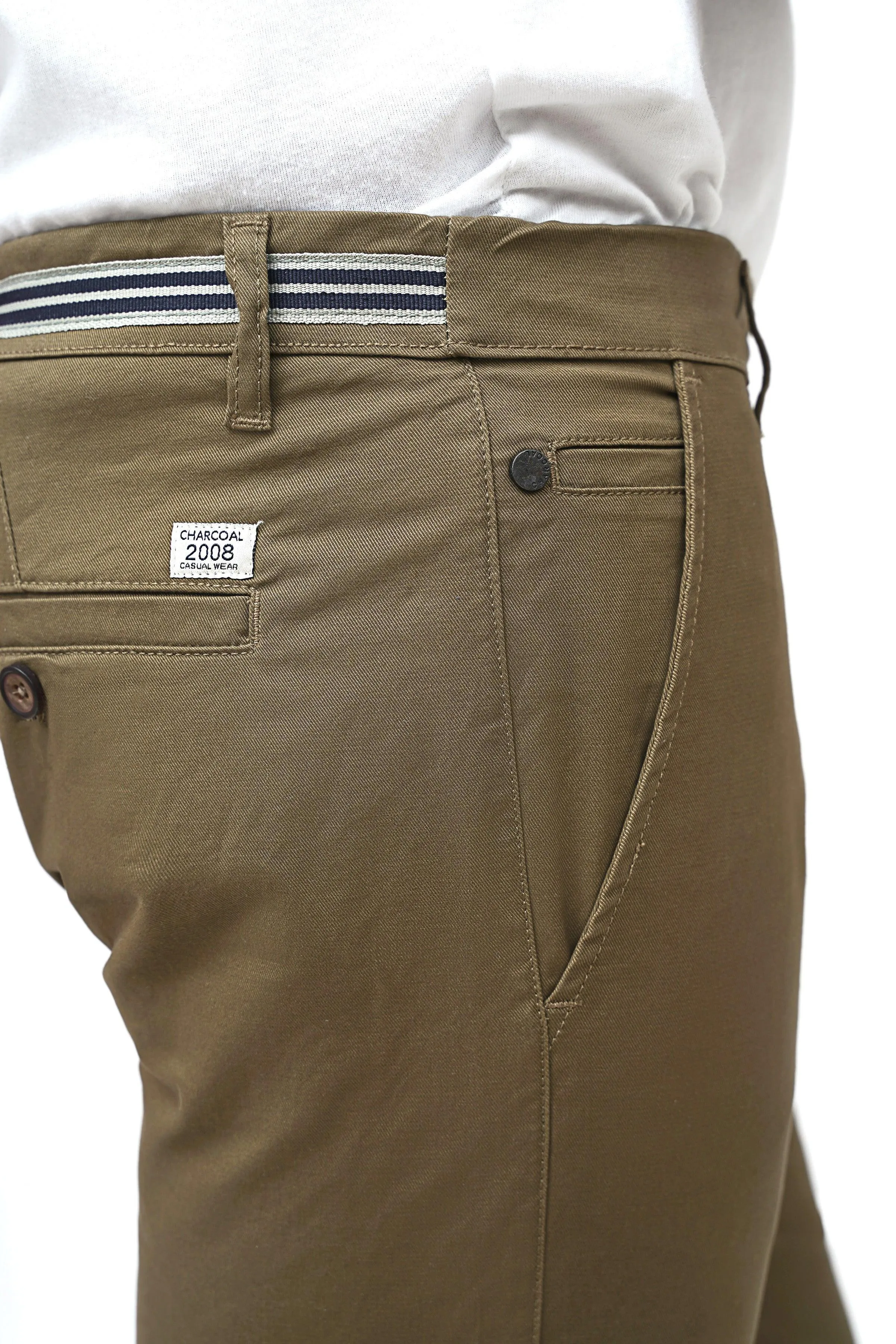 CHINO DARK KHAKI SHORTS