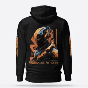 Cybernetic Cover-Up Pullover black Graphic Hoodie Premium