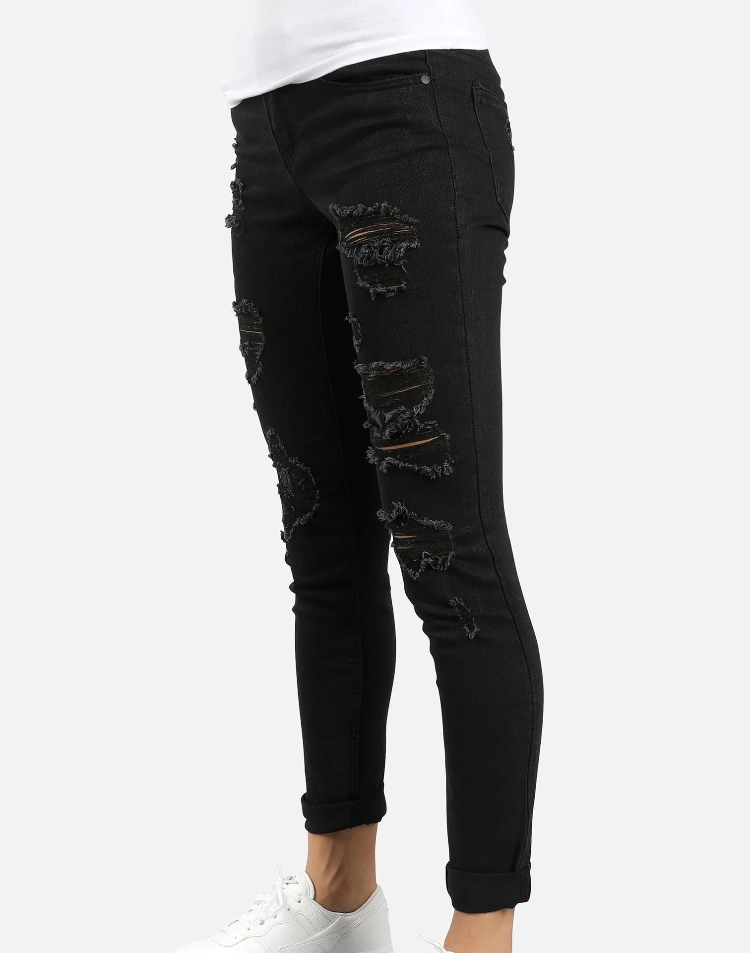 Dollhouse ROLL CUFF DISTRESSED JEANS