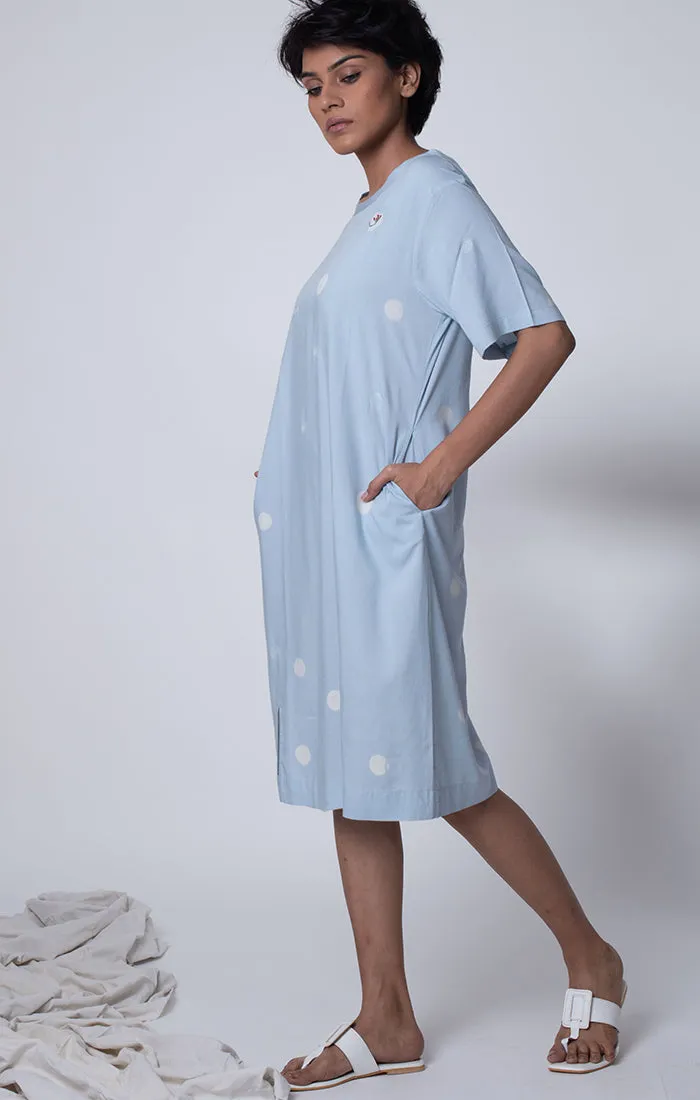 Dusty Blue Shift Dress