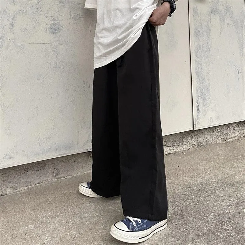 Elastic Waist Relaxed Fit Pants