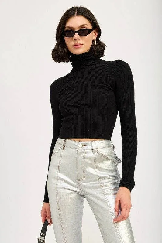 Emory Park Turtle Neck Long Sleeve Top