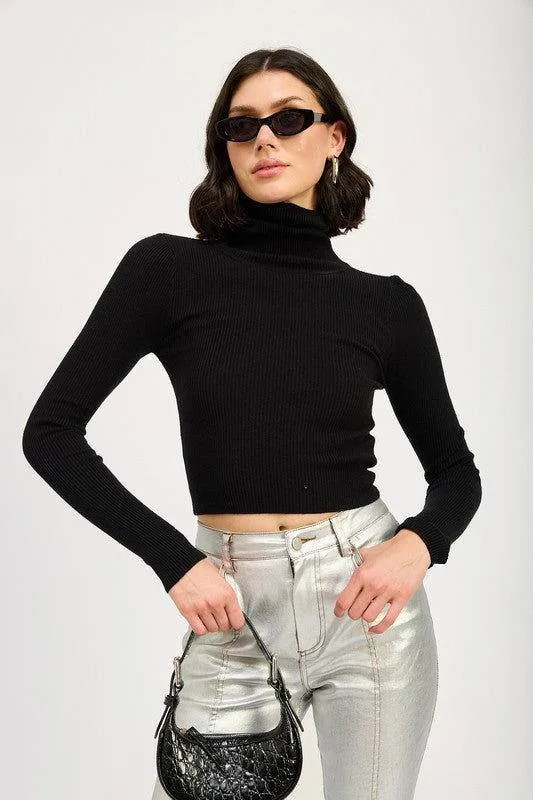 Emory Park Turtle Neck Long Sleeve Top