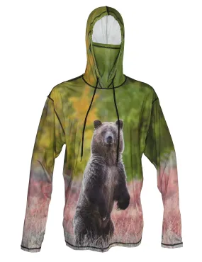 Grizzly Bear Sun Protective Wildlife Graphic Hoodie