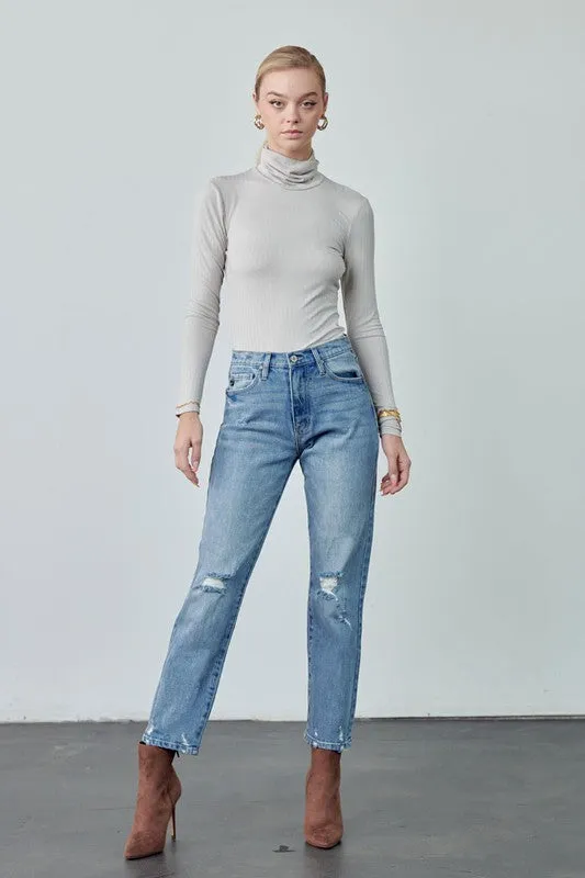 High Rise Mom Jeans