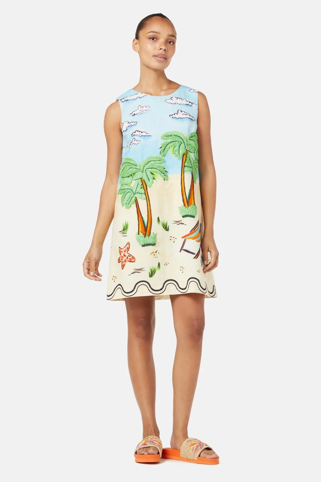 Inky Beach Shift Dress