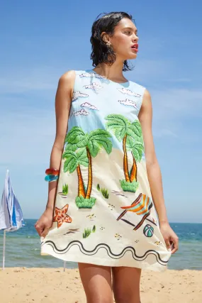 Inky Beach Shift Dress