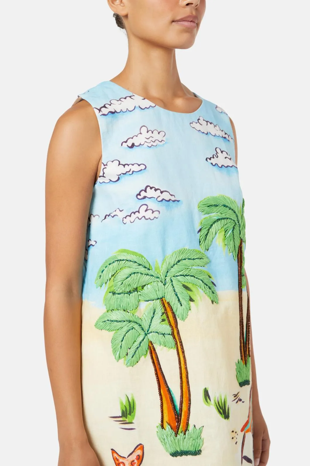 Inky Beach Shift Dress