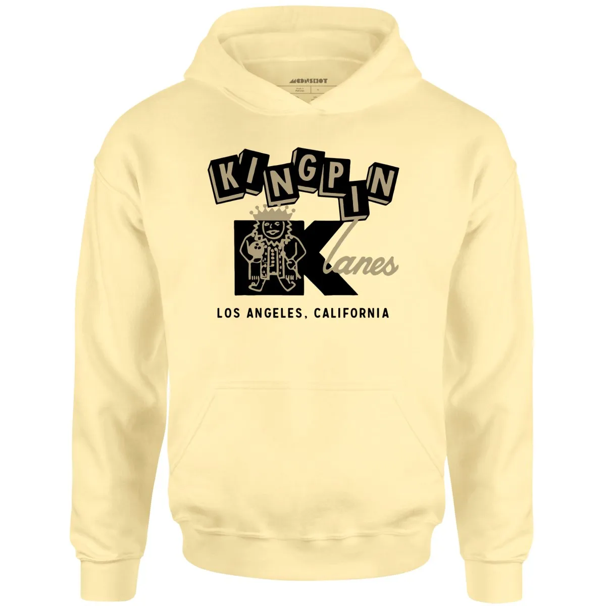 Kingpin Lanes - Los Angeles, CA - Vintage Bowling Alley - Unisex Hoodie