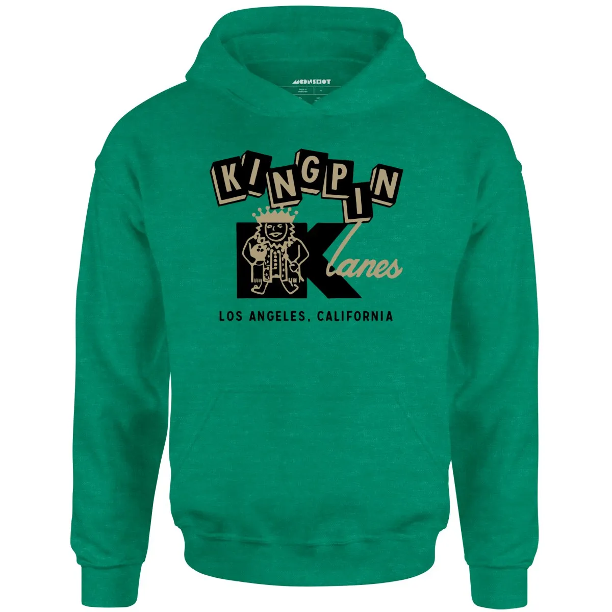 Kingpin Lanes - Los Angeles, CA - Vintage Bowling Alley - Unisex Hoodie