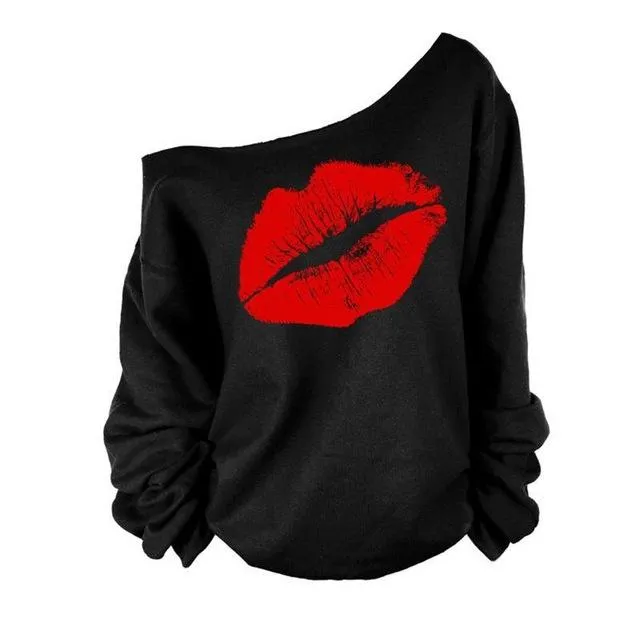 Loose Fit Women Graphic Pullover