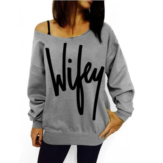 Loose Fit Women Graphic Pullover