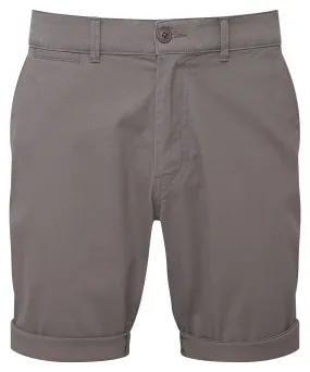 Mens lightweight chino shorts | Slate