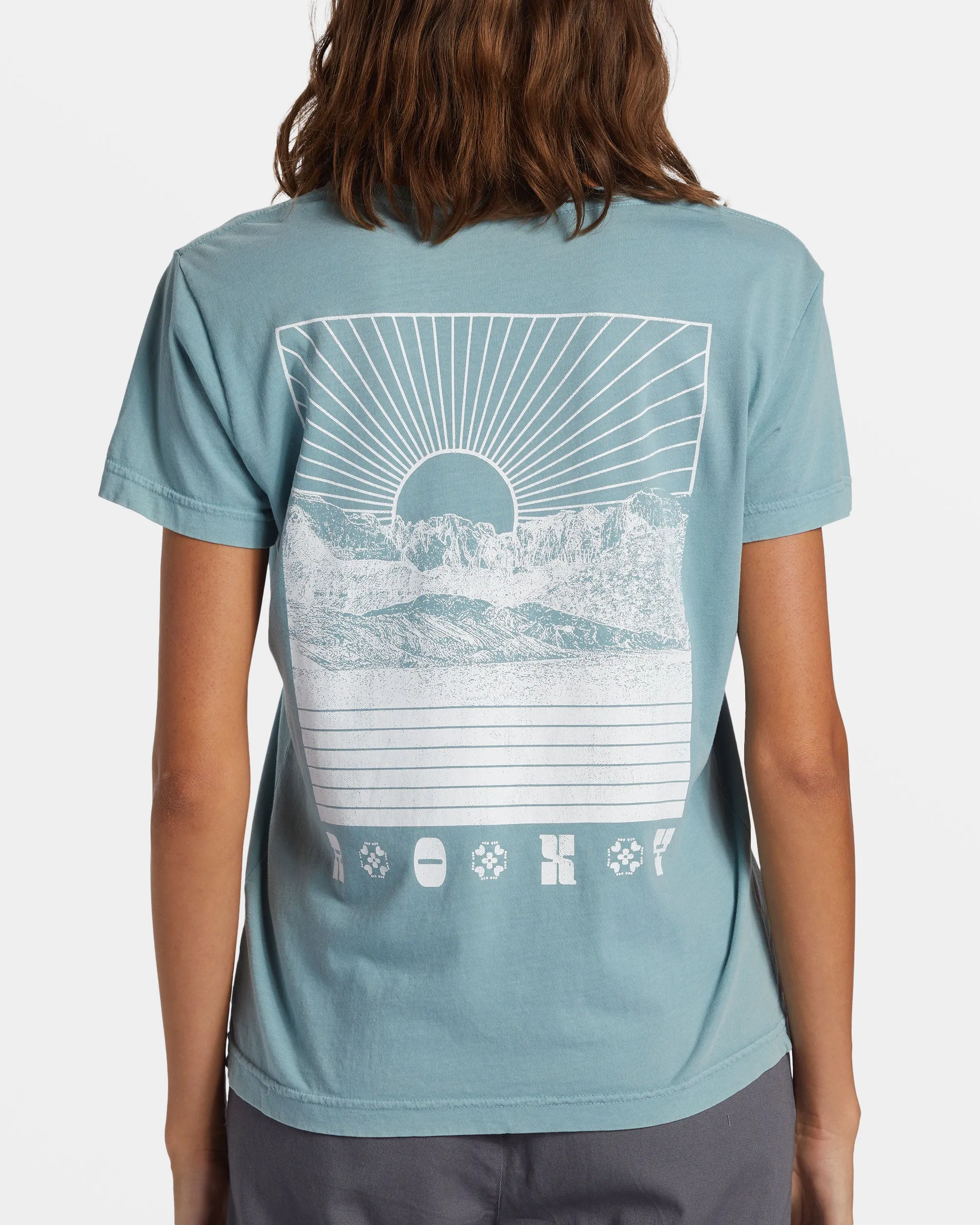 Paradise Peaks T-Shirt - Mineral Blue