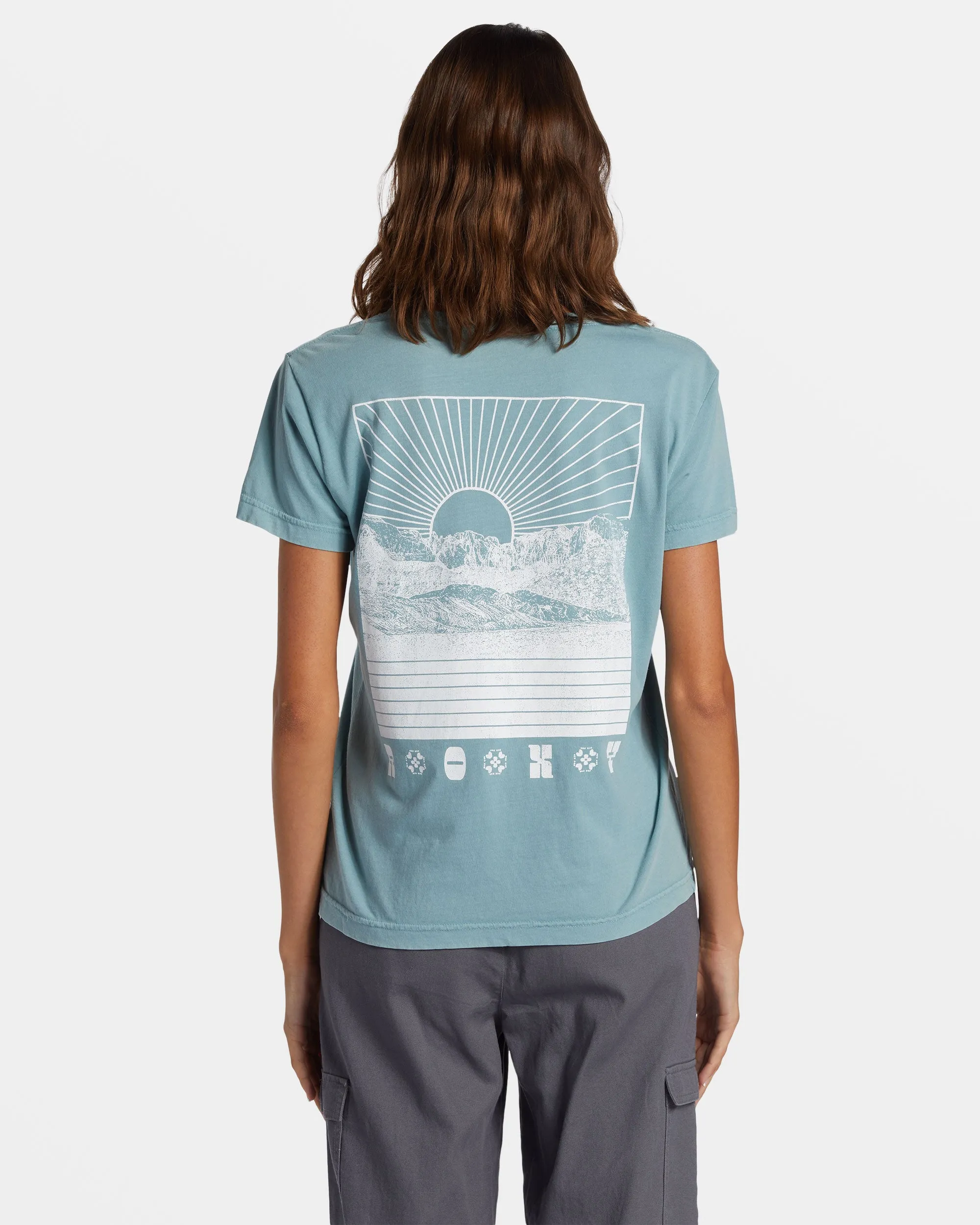 Paradise Peaks T-Shirt - Mineral Blue