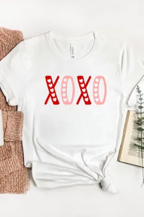 Red & Pink XOXO Graphic Tee