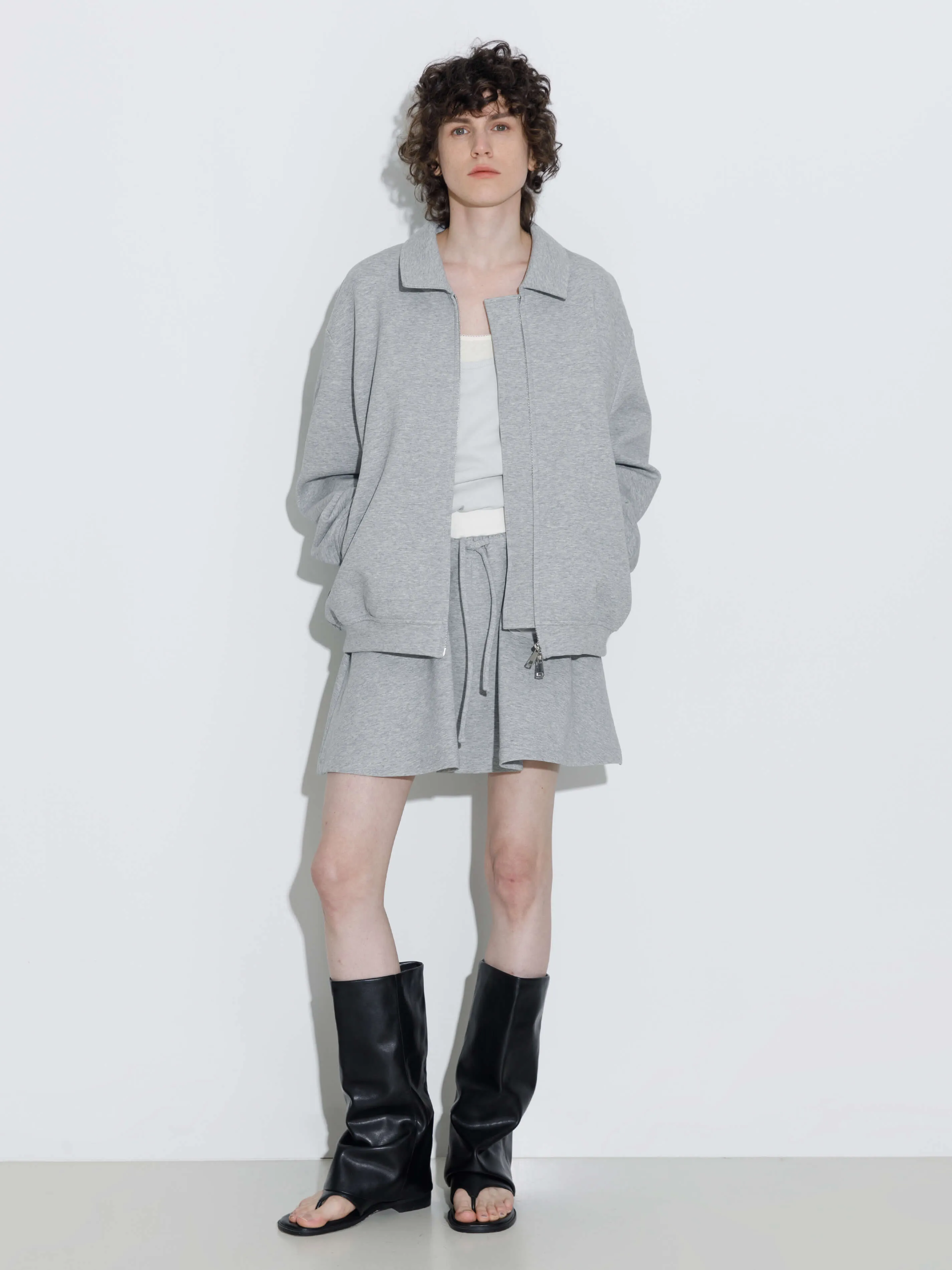 Relaxed Fit Zipped Utility Jacket