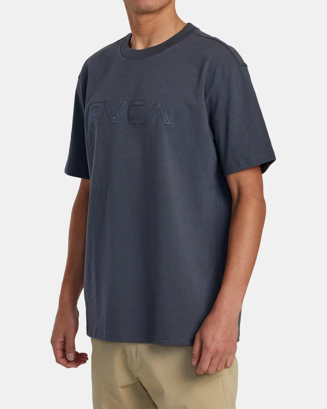 Stitched RVCA T-Shirt - Garage Blue