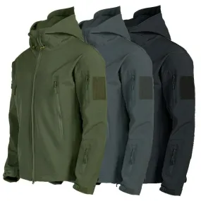 Tactical Windproof Waterproof jacket men Flight Pilot Hood Coat Military Field bomber Jacket