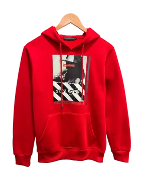 Tailored Recreation Red Men's Graphic Hoodies Regular-Fit