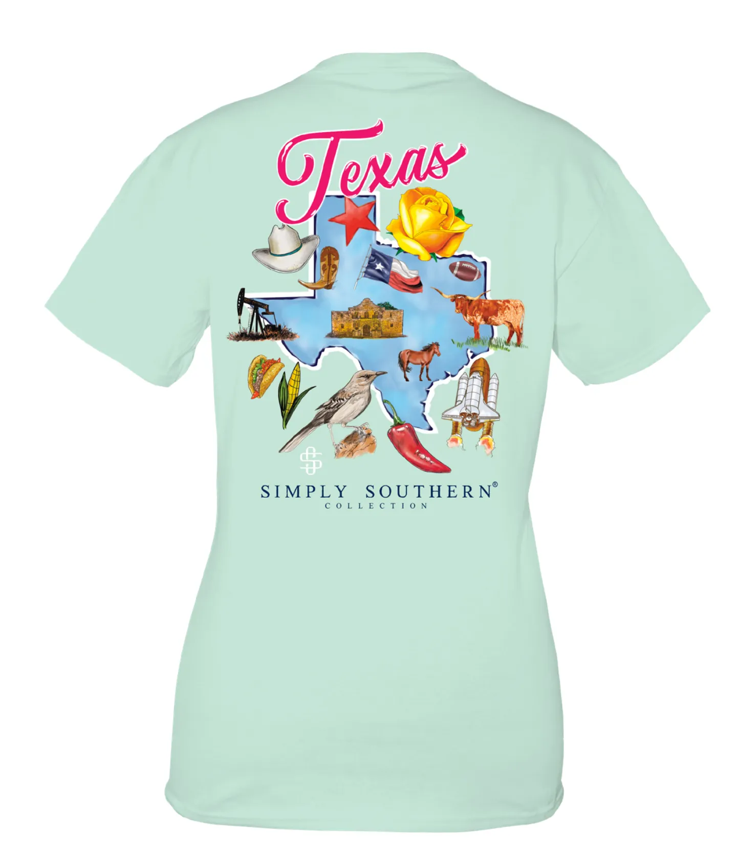 Texas State Short Sleeve Tee by Simply Southern