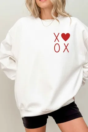 XOXO VALENTINES POCKET OVERSIZED SWEATSHIRT